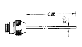 WREM,WRNM-204A直柄式指針形熱電偶探頭安裝圖片 WREM,WRNM-204A直柄式指針形熱電偶探頭安裝圖片