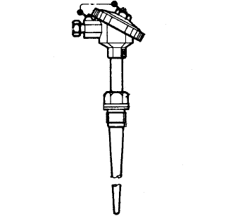 WZP-6312A固定螺紋錐形保護(hù)管引進(jìn)型熱電阻