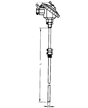 WZPK-234S固定卡套螺紋防水式鎧裝熱電阻安裝圖片 WZPK-234S固定卡套螺紋防水式鎧裝熱電阻安裝圖片
