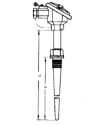 裝配式熱電偶固定螺紋錐形保護管安裝圖片及尺寸 裝配式熱電偶固定螺紋錐形保護管安裝圖片及尺寸