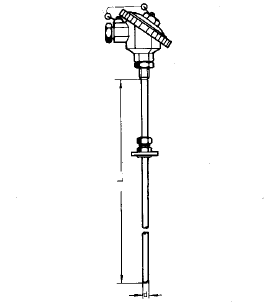WZPK-535S活動卡套法蘭鎧裝熱電阻安裝圖片 WZPK-535S活動卡套法蘭鎧裝熱電阻安裝圖片