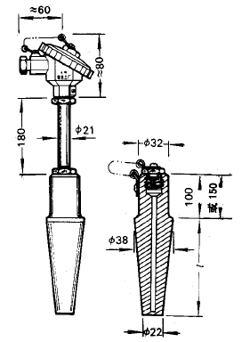 WRER-13電站測(cè)溫用高溫高壓熱電偶安裝圖片 WRER-13電站測(cè)溫用高溫高壓熱電偶安裝圖片