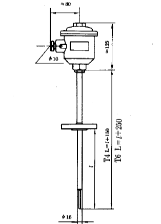 WRE-440A隔爆型本安型熱電偶安裝圖片 上海自動化儀表三廠