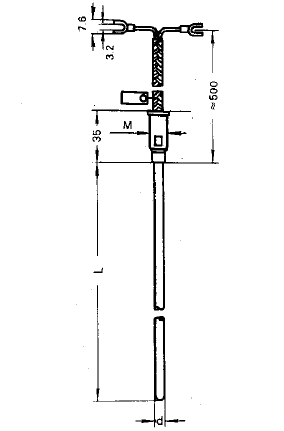 WREK-191無(wú)固定鎧裝熱電偶安裝圖片
