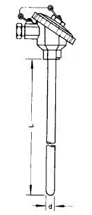 WZP-131無固定防水式熱電阻安裝圖片