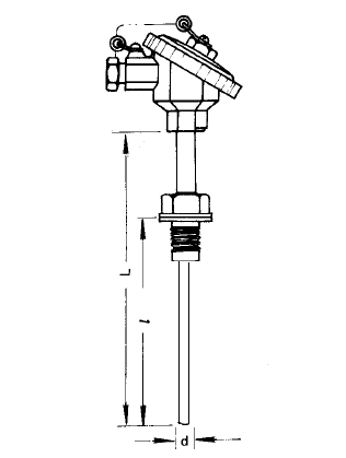WRE-230T特殊熱電偶安裝圖片